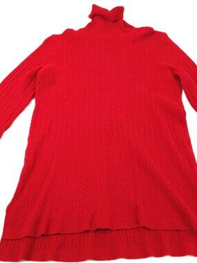 Turtleneck Sweater | Red Blouses For Women | Brand Red | Color Red | Size M